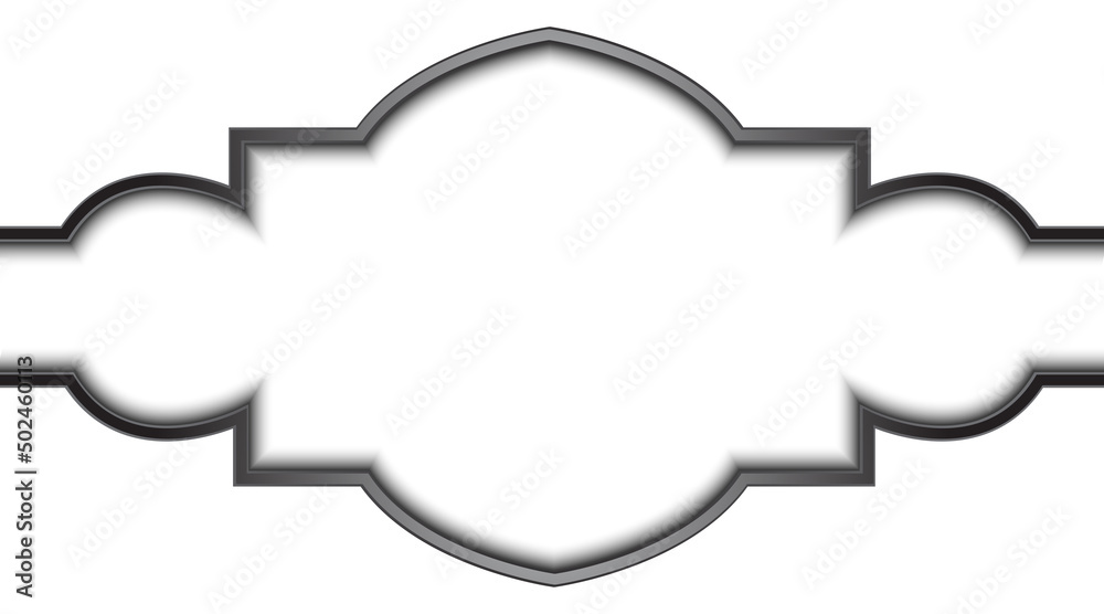 white background with silver decoration