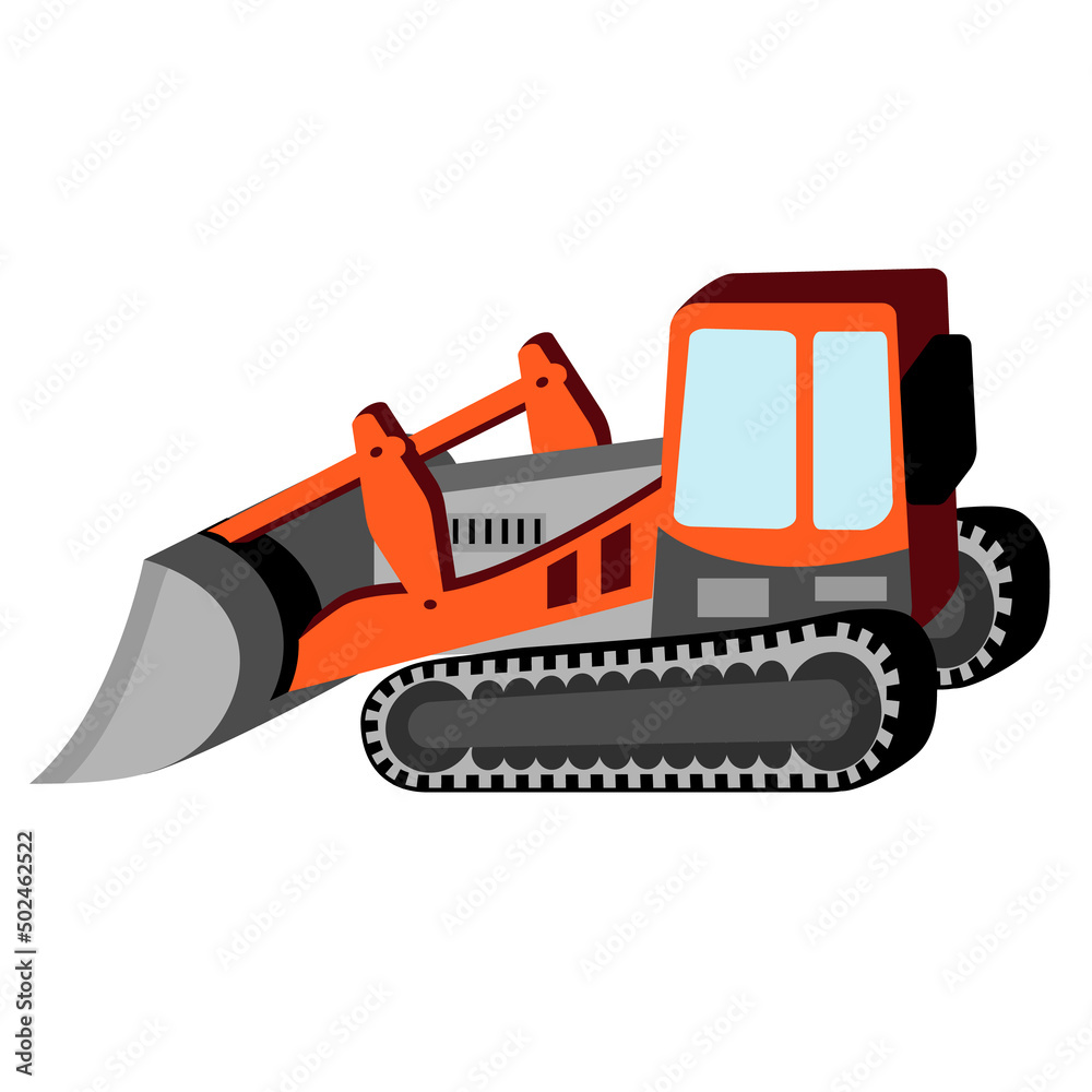 Transport icon with bulldozer in cartoon style.Construction machinery on tracks isolated on white background.Vector flat illustration for design card,poster,cover,sticker.
Transport icon with bulldozer in cartoon style.Construction machinery on tracks isolated on white background.Vector flat illustration for design card,poster,cover,sticker.