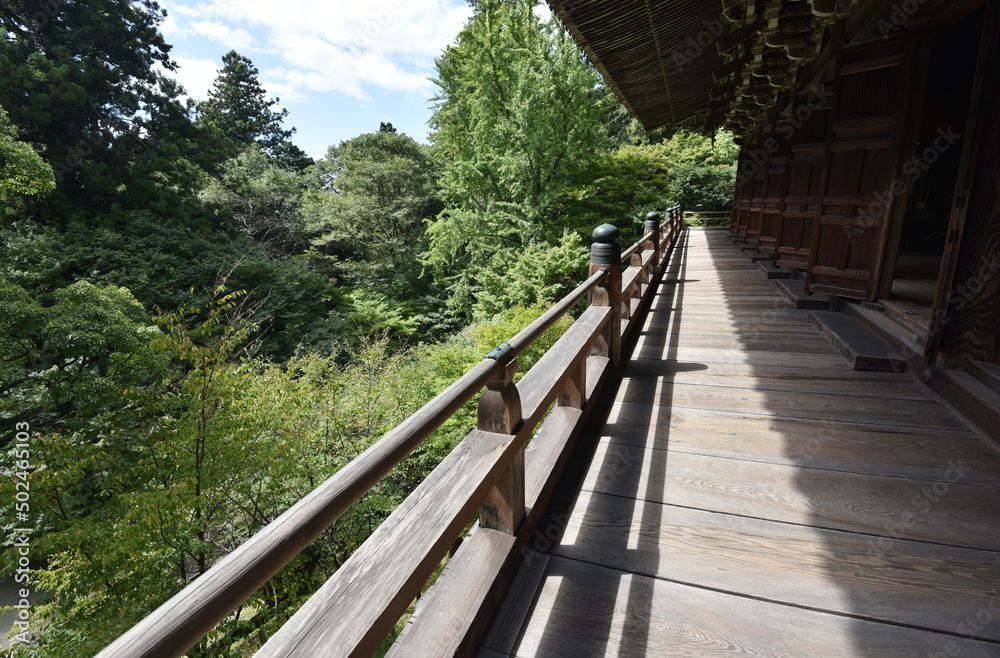 書写山円教寺　摩尼殿回廊からの風景　兵庫県姫路市書写