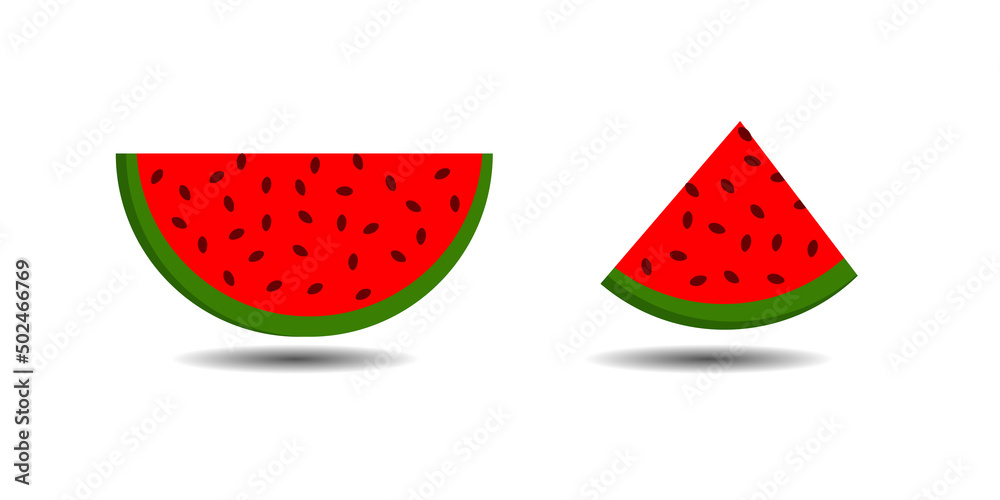 watermelon cut, watermelon isolated on white background, clipping path, full depth of field vector illustration watermelon cut, watermelon isolated on white background, clipping path, full depth of field vector illustration