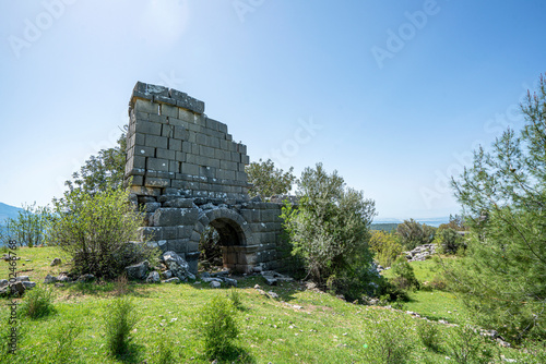 Scenic views of Pednelissos which was a city on the border between Pamphylia and Pisidia in Asia Minor in Serik, Antalya