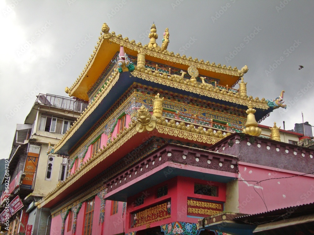 buddhist temple in himachal pradesh , india 