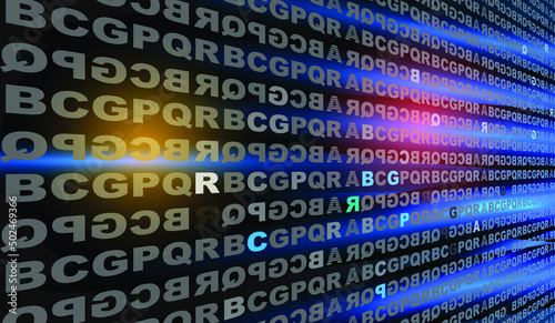 Big data abstract background vector illustration