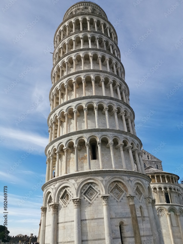 A beautiful Leaning Tower of Pisa