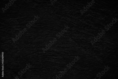 Beautiful Abstract Grunge black Decorative Dark Stucco Wall Background. Art Rough Stylized Texture Banner With Space For Text