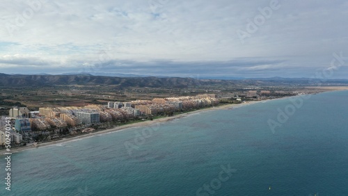 bord de mer à marina d'or, au nord de valencia en Espagne dans la commune d'Oropesa del mar 
