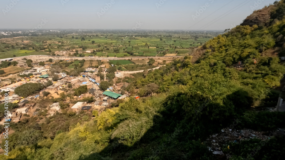 Obraz premium Varanasi, Banaras, Benaras, Kashi all the four names represent the same city in Uttar Pradesh, India. It it one of the holy city for Hindus.