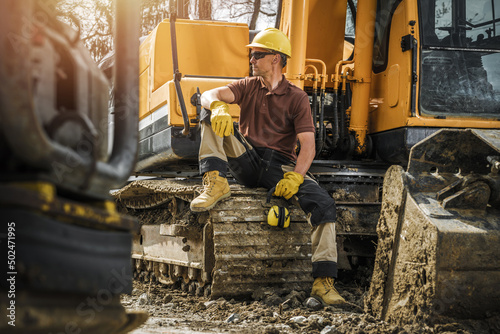 Professional Construction Crawler Equipment Operator photo