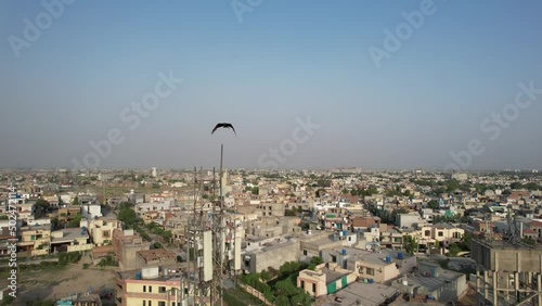 DHA Phase 6 Defence Housing Society Near Lahore Airport Pakistan, Aerial View, Drone's Footage photo