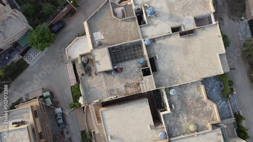 DHA Phase 6 Defence Housing Society Near Lahore Airport Pakistan, Aerial View, Drone's Footage photo