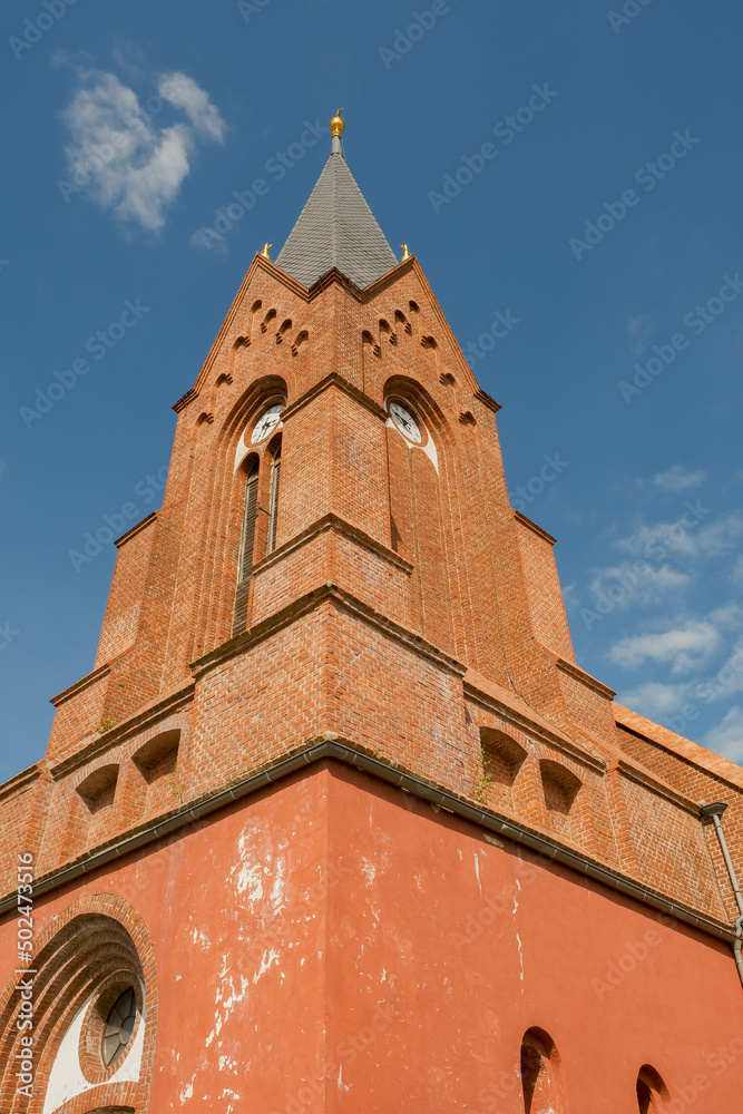 Fototapeta premium an old building with sharp roofs. peaked roof. german culture.