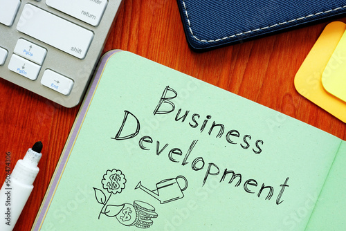 Business development is shown using the text