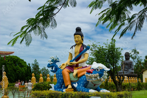 A Colorful Statue in the buddhist temple Chen Tien or 
