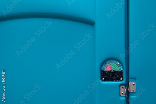 busy or free signal on a public toilet