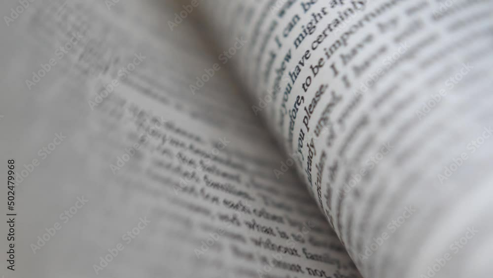Flicking quickly through book pages Flicking quickly through book pages