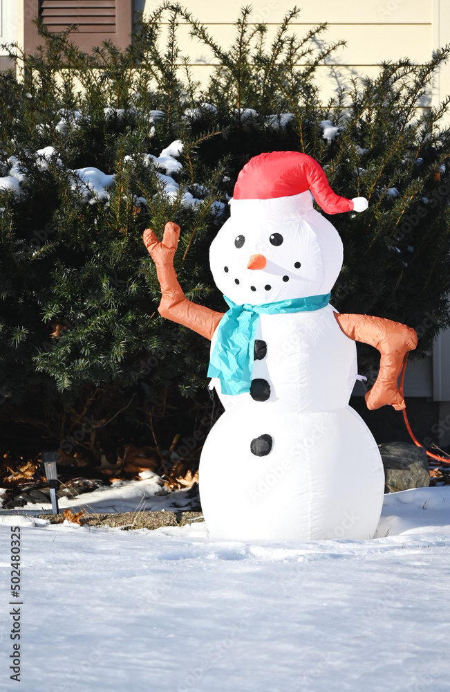 Obraz premium Inflated Snowman