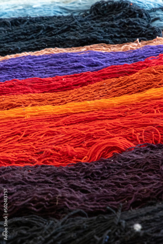 Yarn colored with natural d...