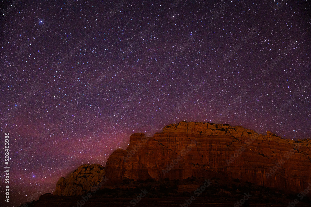 The Night Sky over Sedona, Arizona