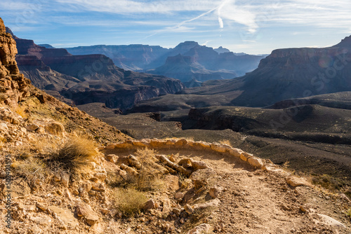 South Kaibab Trail Takes A Sharp Turn To The Left In The Grand Canyon photo