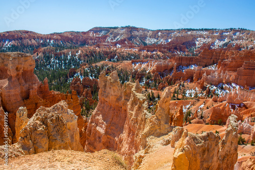 hoodoos and rock formations in Bryce canyon, Utah, USA