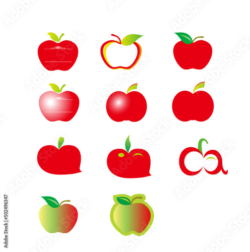 set of apples
