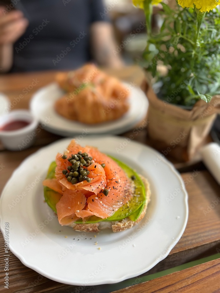 Salmon avocado toast breakfast Salmon avocado toast breakfast