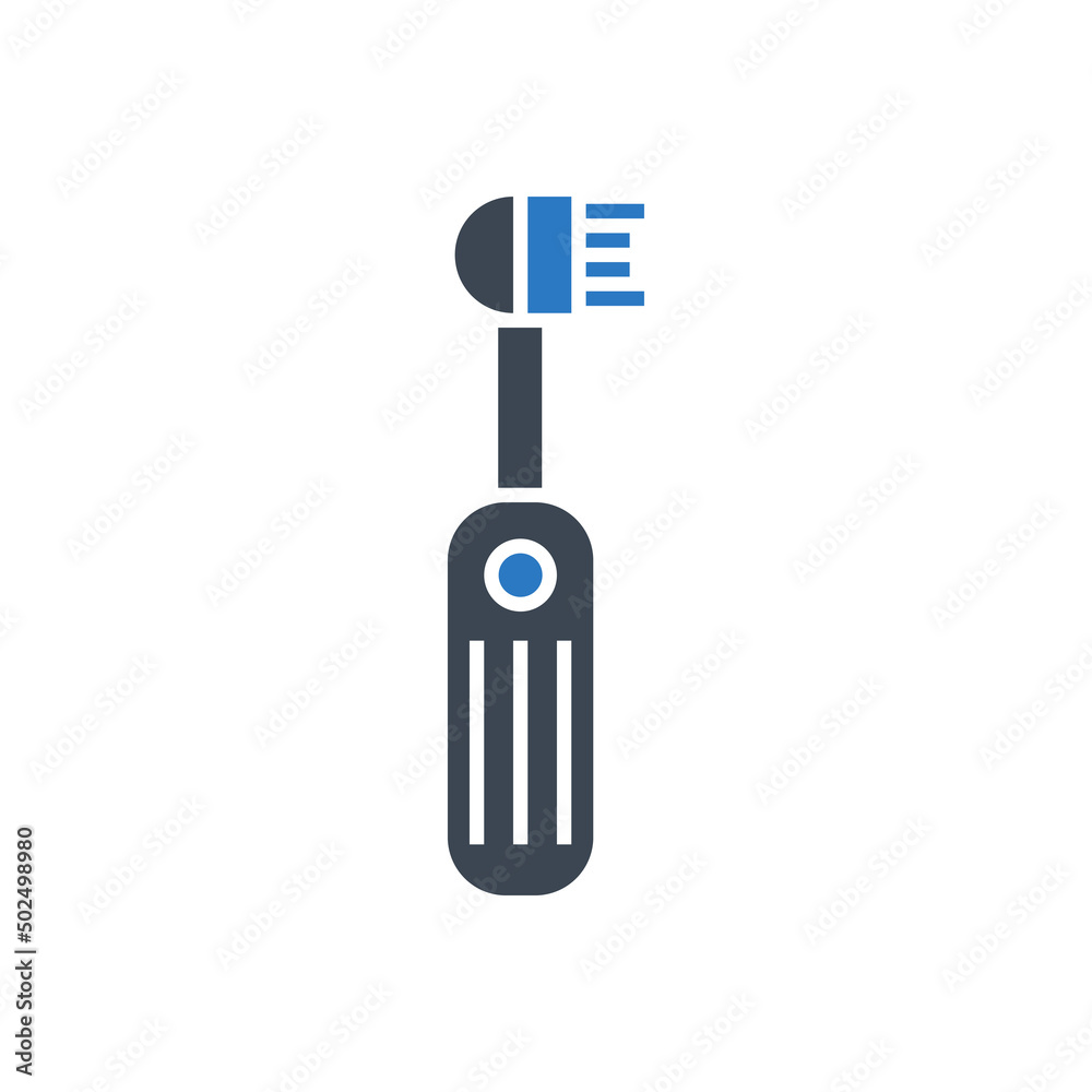 Electric Toothbrush Glyph Icon Electric Toothbrush Glyph Icon