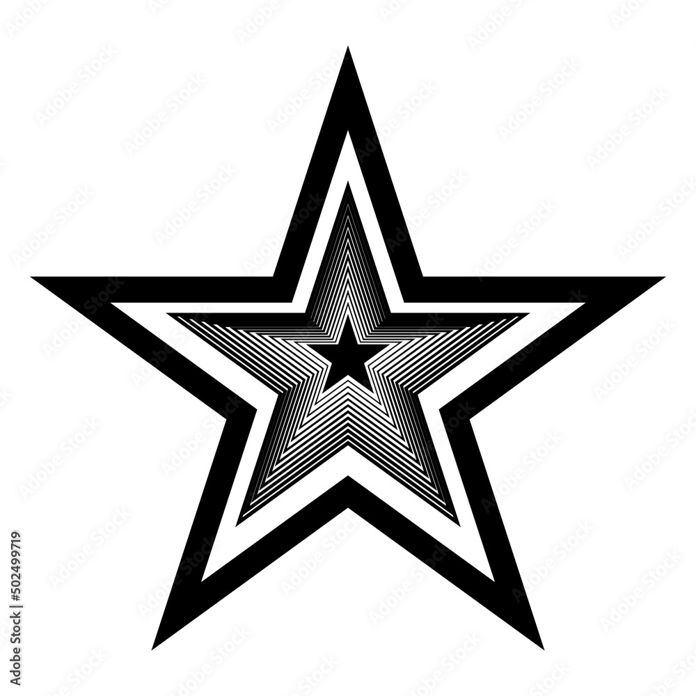 Obraz premium Star vector icon illustration eps - Vector