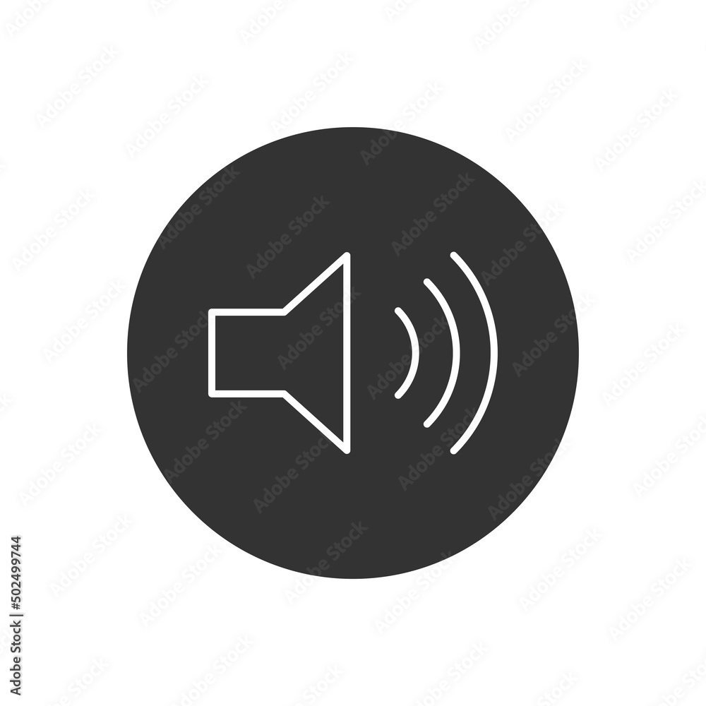Audio speaker volume related line vector icon Audio speaker volume related line vector icon