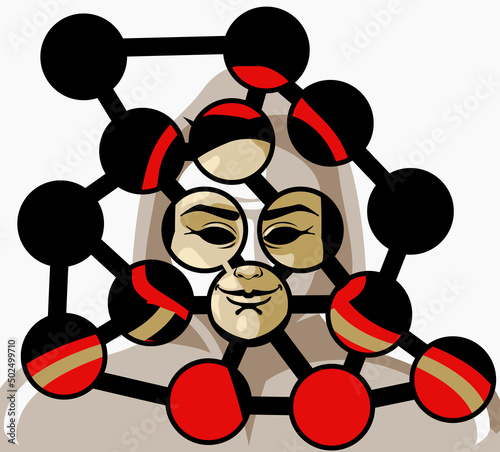 web3 decentralized computer network with a masked man
