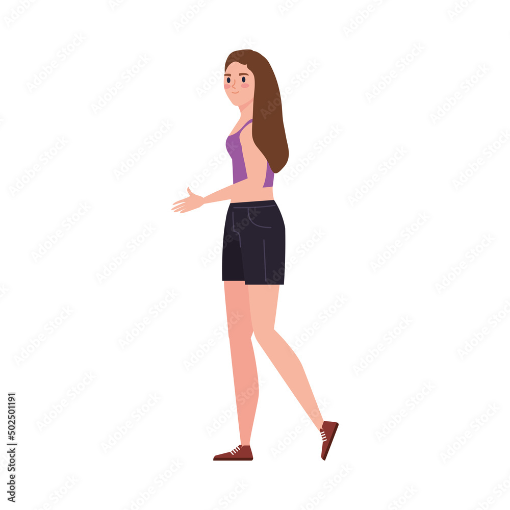 Fototapeta premium young woman standing