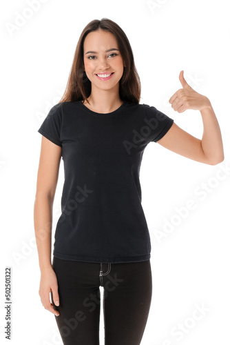Pretty young woman in styli...