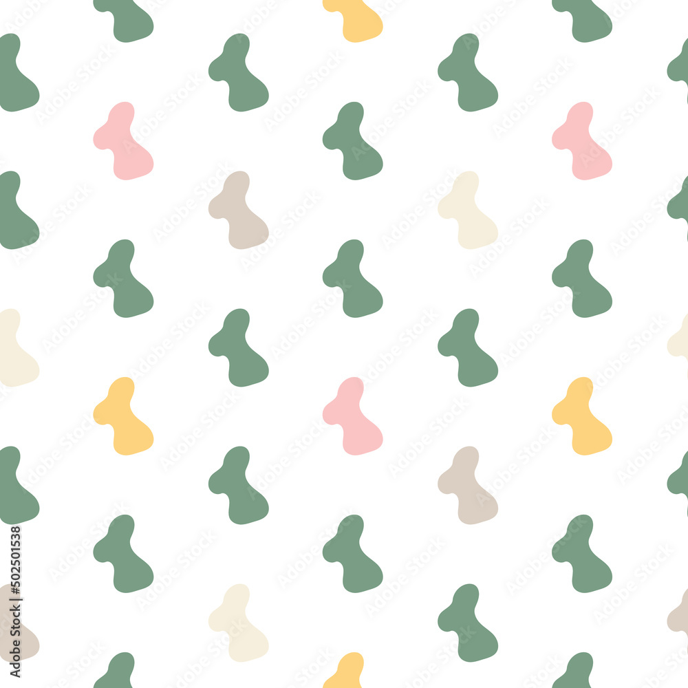 Minimalistic seamless pattern. Simple organic shape Minimalistic seamless pattern. Simple organic shape