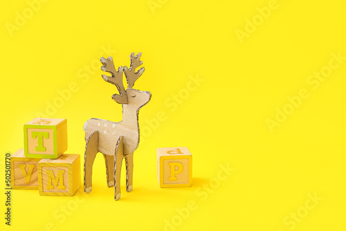Handmade cardboard reindeer...