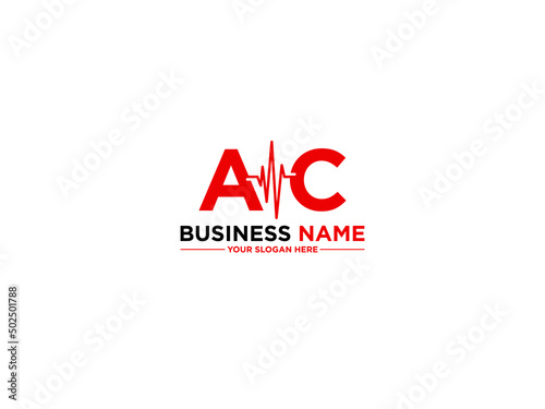 Letter AC Logo Icon, Colorful Ac ca Medical Logo Letter Vector For Smart Digital Medical Doctor