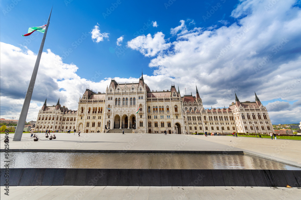 Hungarian parliament, Budapest, Hungary, Europe