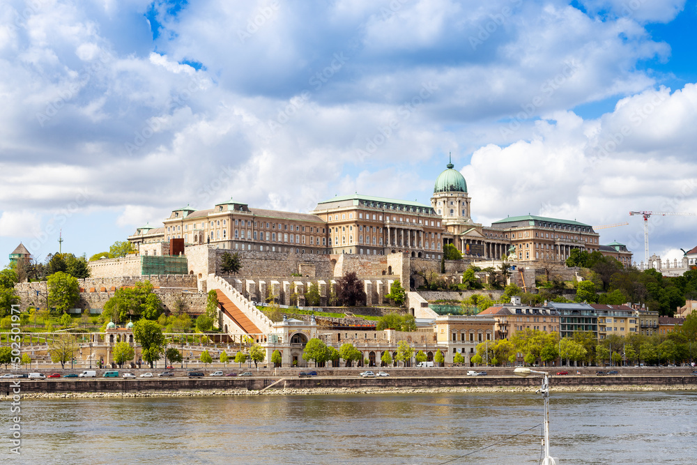 Royal castle, Danube river, Budapest, Hungary, Europe