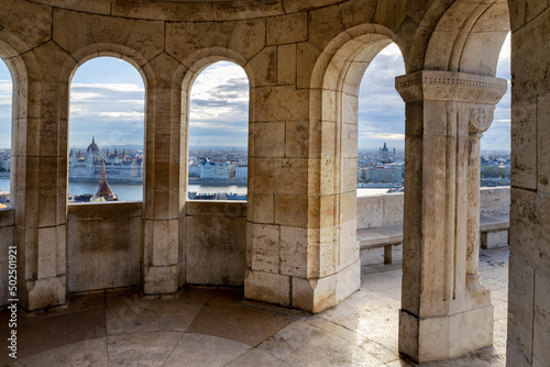 Halaszbastya - The famous Fisherman's Bastion, Budapest, Hungary, Europe