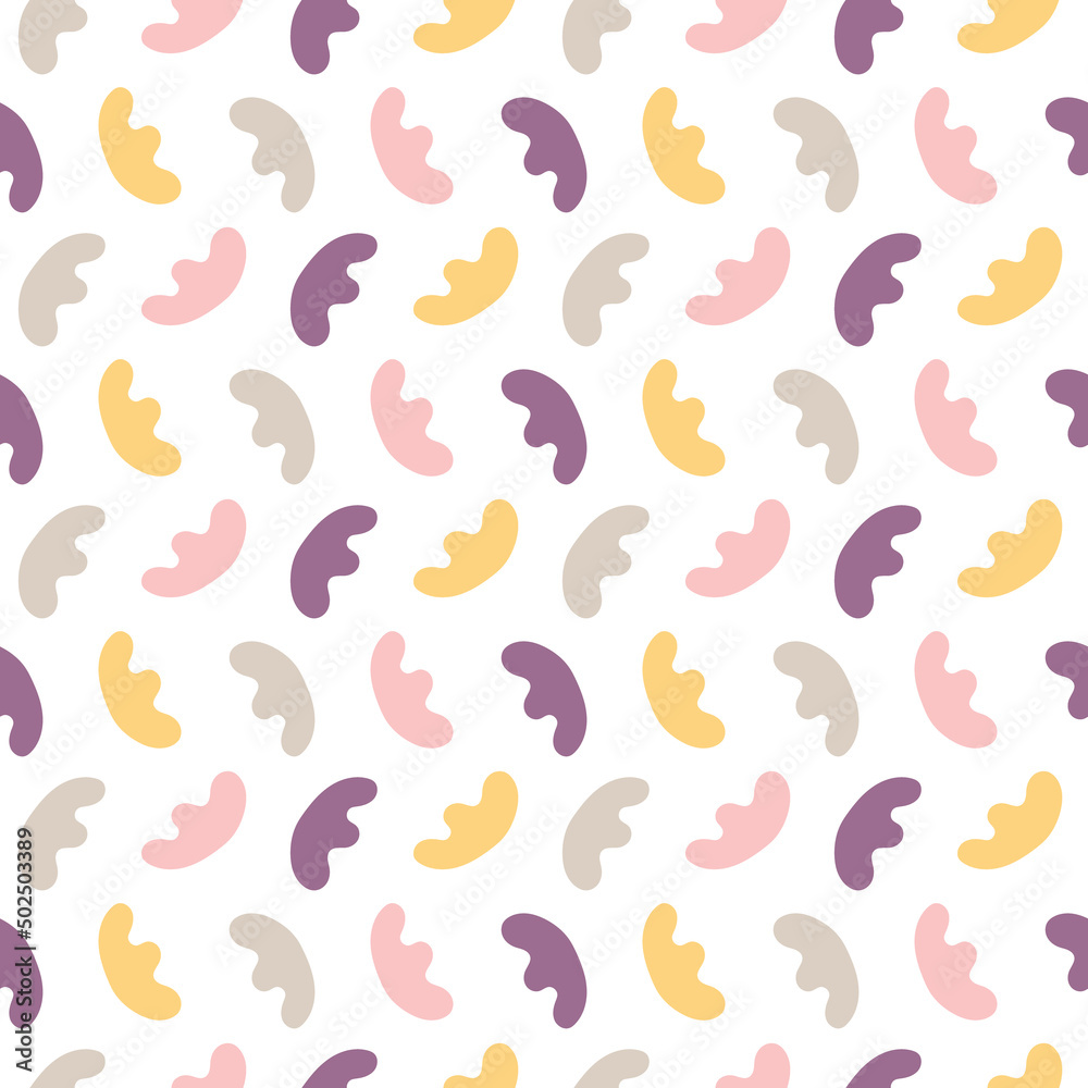Minimalistic seamless pattern. Simple organic shape Minimalistic seamless pattern. Simple organic shape