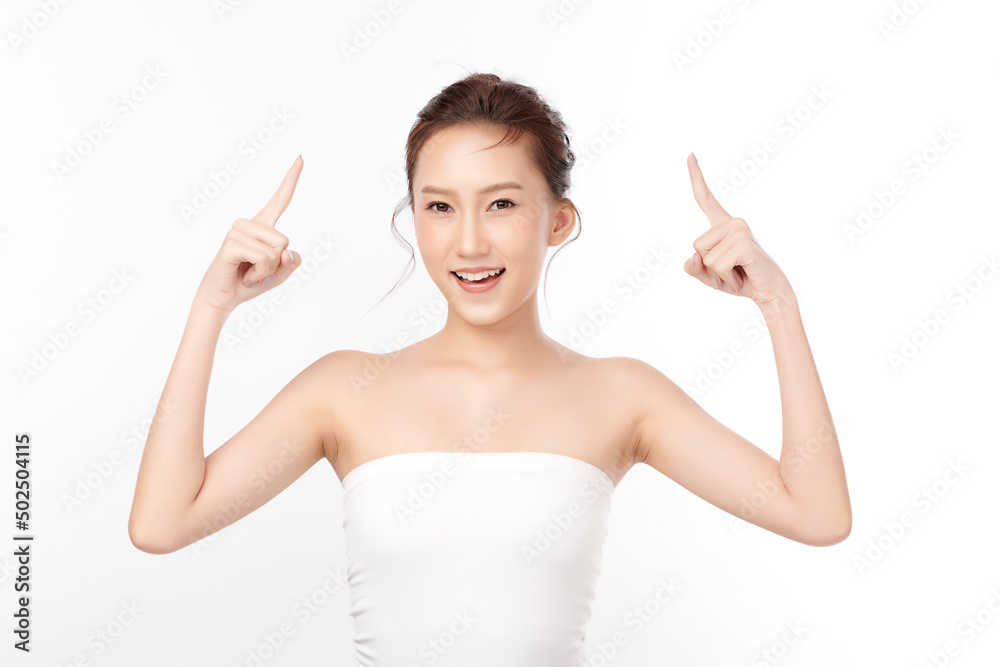 Beautiful young asian woman with clean fresh skin on white background, Face care, Facial treatment, Cosmetology, beauty and spa, Asian women portrait. Beautiful young asian woman with clean fresh skin on white background, Face care, Facial treatment, Cosmetology, beauty and spa, Asian women portrait.