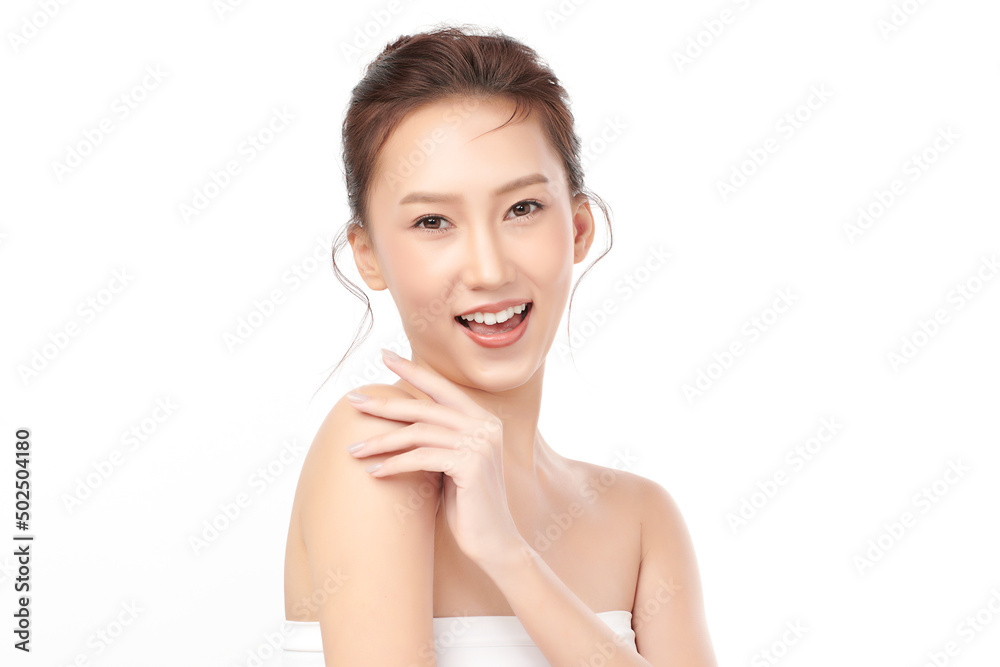 Beautiful young asian woman with clean fresh skin on white background, Face care, Facial treatment, Cosmetology, beauty and spa, Asian women portrait. Beautiful young asian woman with clean fresh skin on white background, Face care, Facial treatment, Cosmetology, beauty and spa, Asian women portrait.