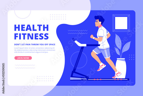 creative fitness concept landing pages