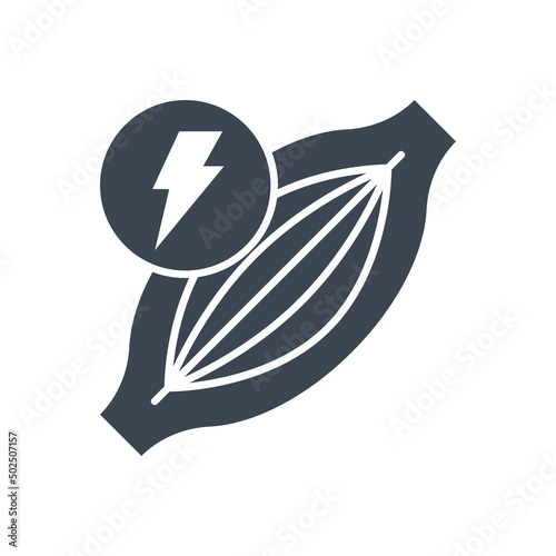 Muscle pain related vector glyph icon