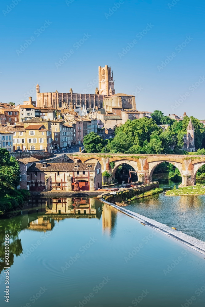 The city of Albi in the South of France
