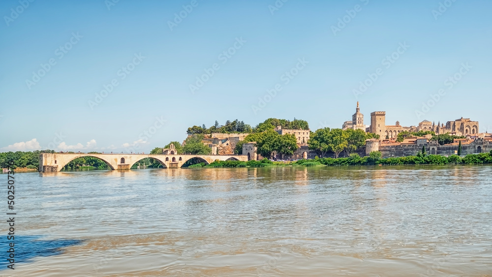 The Pont Saint-Benezet in Avignon city