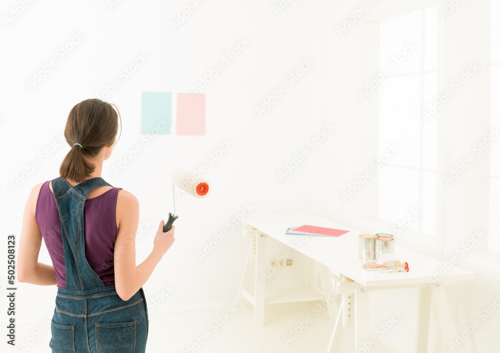 Naklejka premium paint colors simulation to pick a color