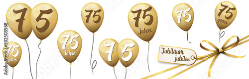 jubilee balloons 75 years