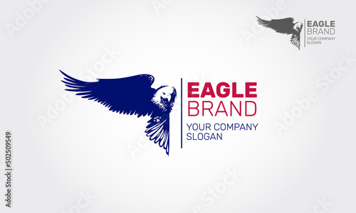 Eagle Brand Vector Logo Template. Excellent logo, simple and unique concept. This logo design for all creative business, law firm, political organization, or security firm.