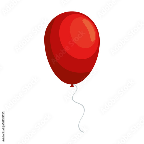 red balloon helium floating