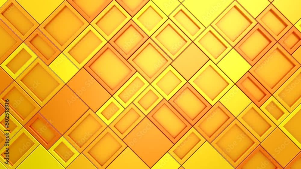 Animated Rectangles Background. Abstract motion, loop, two color, 3d rendering, 4k resolution
